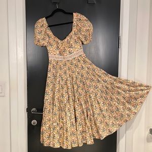 Agua by Agua Bendita Palmera Midi Dress, XS